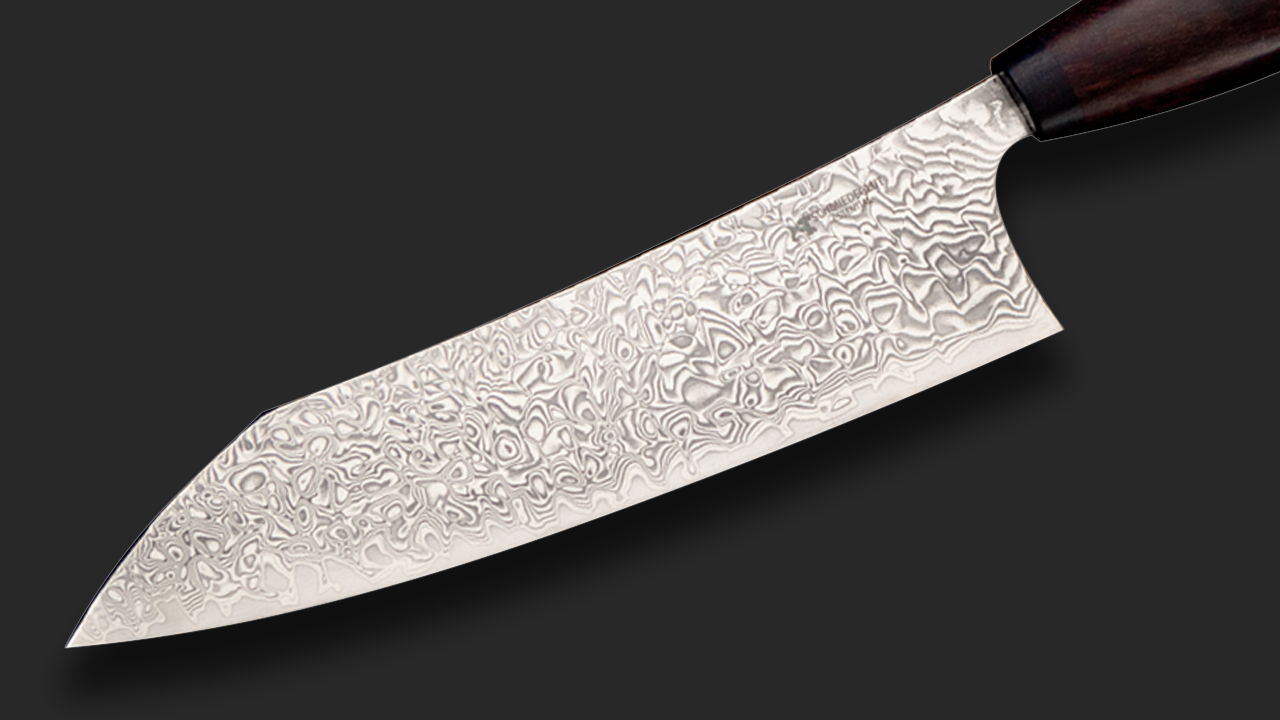 Santoku Essential Hochglanzpoliert Wüsteneisenholz