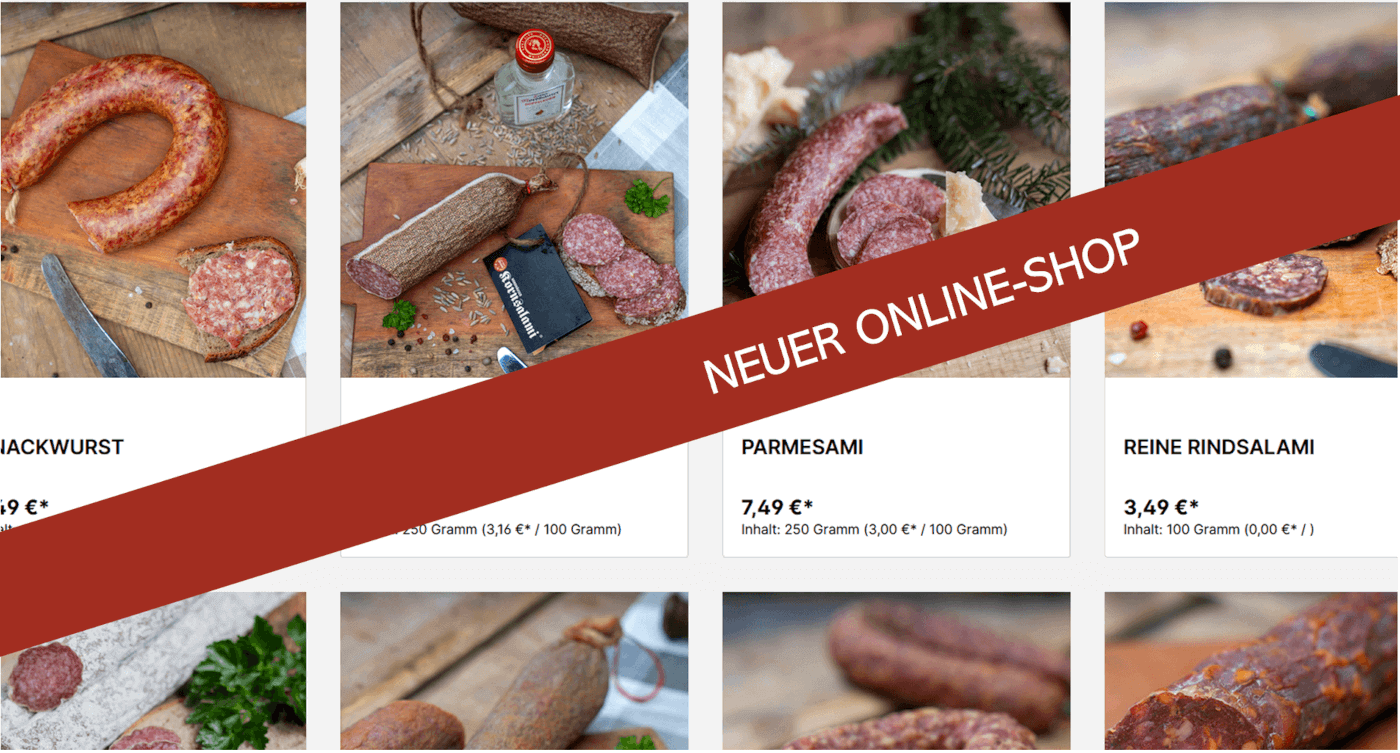 Unser neuer Online-Shop